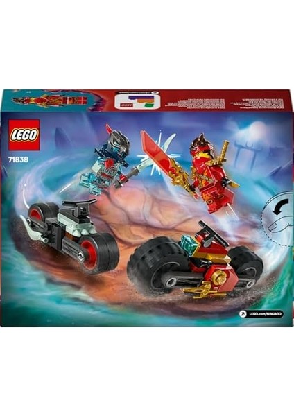 Kai’nin Motosiklet Hız Yarışı 71838-6 Yaş Üzeri Kız ve Erkek Çocuklar Için Kai'nin Yarış Motosikleti ile Ifrit Motosikleti ve 2 Minifigür Içeren Yaratıcı Oyuncak Yapım Seti (79 Parça) fiyatları