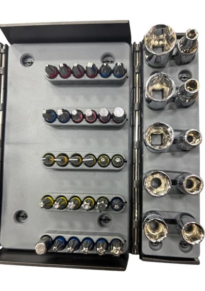 1/4" S2 Bits ve Cr-V Lokma Seti 53 Parça modelleri