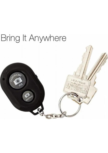 Uzaktan Kumanda Pilli Tüm Telefonlara Uyumlu Video Selfie ve Fotoğraf Çekme Siyah fiyatları