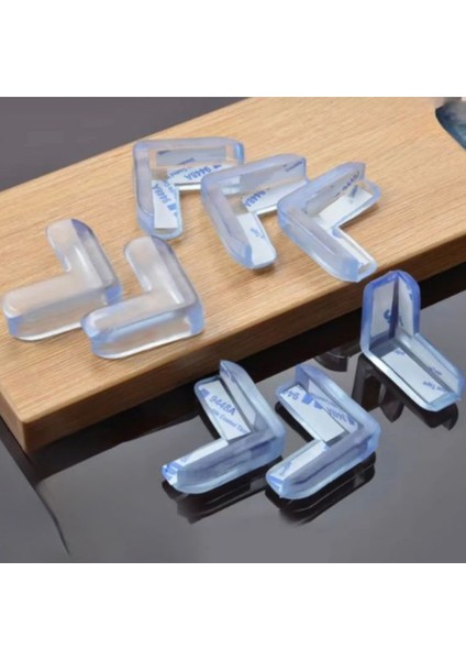 4’lü Bebek ve Çocuk Güvenliği Için Şeffaf Silikon Köşe Koruyucu -Masa, Sehpa ve Mobilya Kenar Koru fırsatları