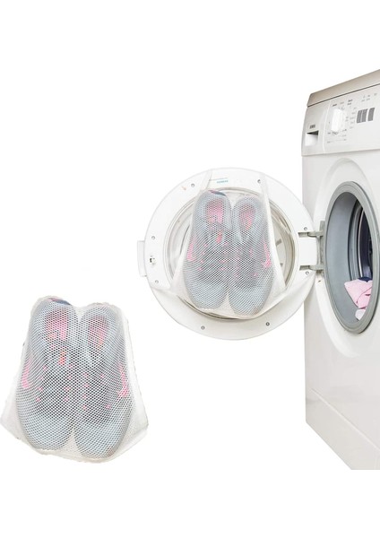 Kapak Bağlamalı Ayakkabı Yıkama Filesi, Çok Renkli, Medium