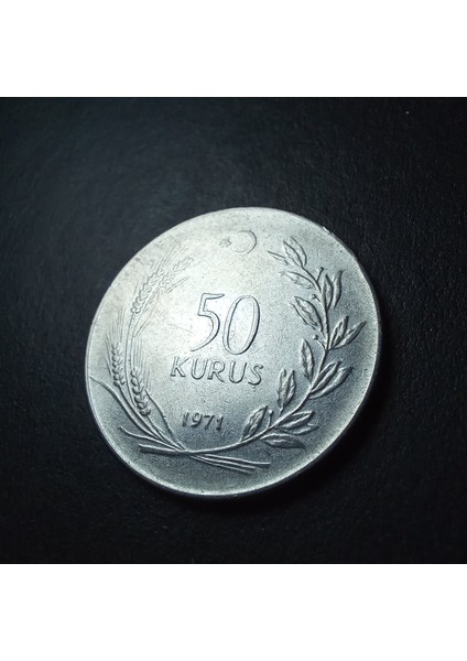 3996368F55E0810EDA 1971 Akmonital 50 Kuruş Ççt+/ça Eski Madeni Para modelleri
