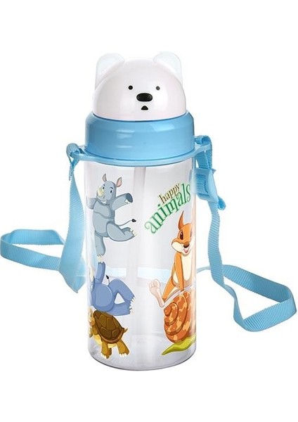 Glossa Sevimli Hayvanlar Askılı Çocuk Matarası - 400 ml