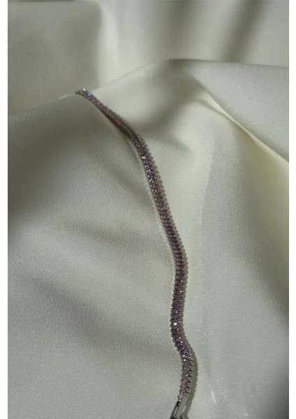 Zirkon Taşlı Mor Suyolu Bileklik fiyatları