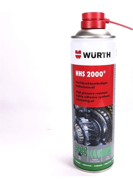 Würth 0893 106 028 500ML Hhs 2000 Yüksek Basınca Dayanıklı Yağlama Sprey