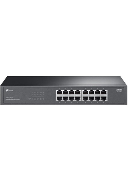 Tp-Link LS1016G 16 Port 10-100-1000 Mbps Switch Metal Kasa