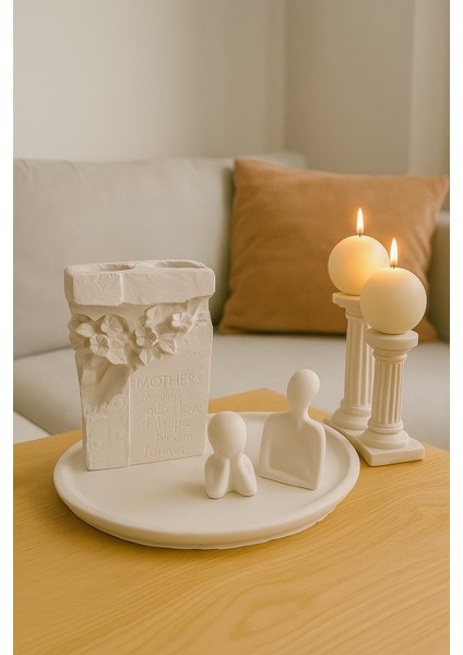 Anne Sevgi Yazıtı ve Anne-Çocuk Figürlü Set- Anneler Günü