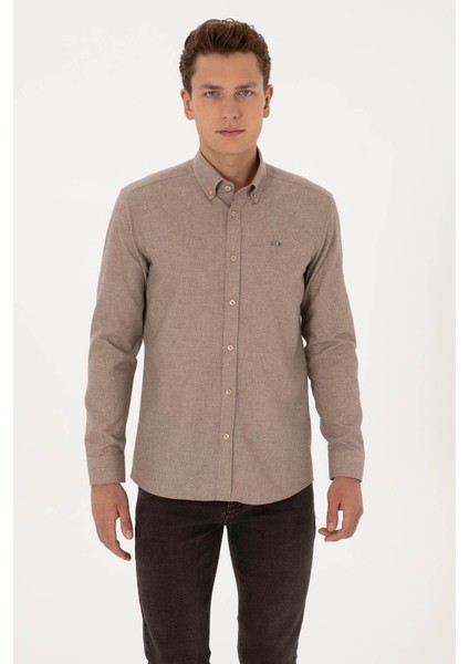 THANY025K Camel Erkek Gömlek 2332993