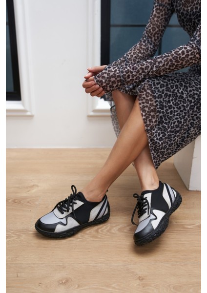 Alberta Kadın Siyah Gri Multi Sneakers