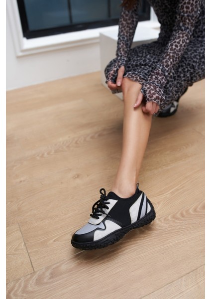 Alberta Kadın Siyah Gri Multi Sneakers fırsatları