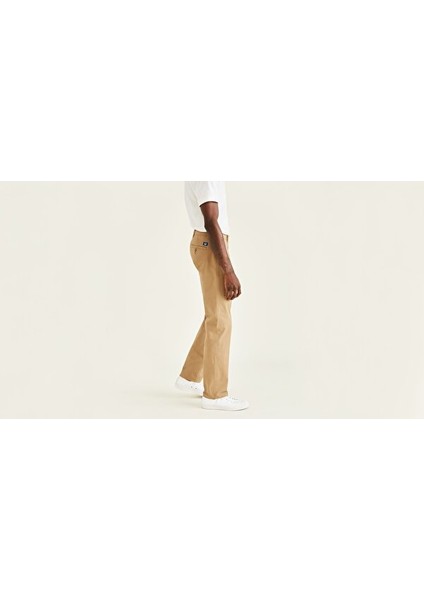 Smart 360 Flex Bej Ultimate Straight Fit Chino Pantolon