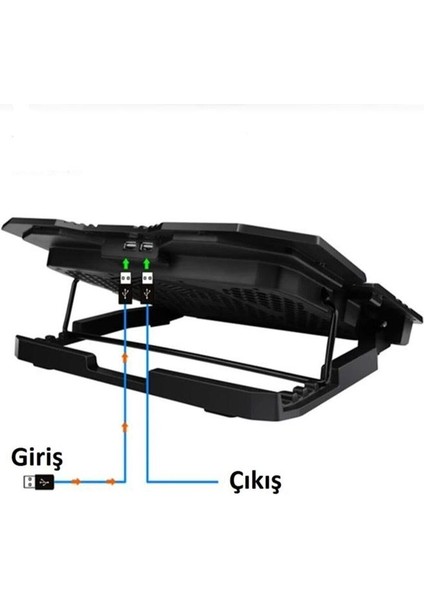 Frisby FNC-5235ST Gs6 Notebook Soğutucu (6xfan) LCD Kontrol Panel Metal Izgara 5 Kademeli Yükseklik fiyatları