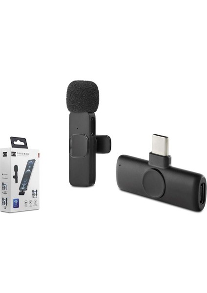 Hadron HDX2785 Type-C Kablosuz Yaka Mikrofonu (Tak ve Konuş 20 Metre Erişilebilir Resepsiyon)