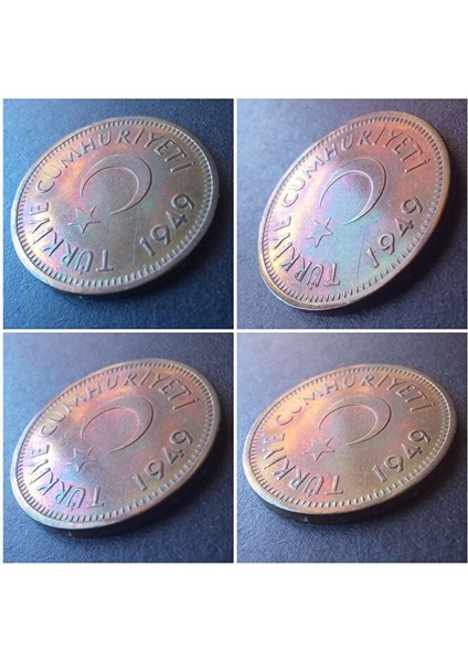 3996368F56D469828A 25 Kuruş 1949 Ça/çil Rainbow Rrrr Eski Madeni Para fiyatları