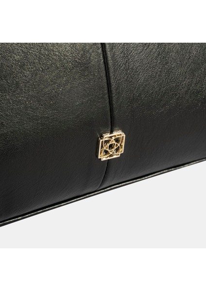 Kadın Siyah Kalp / Yıldız Charm Aksesuarlı Omuz Çantası indirimleri