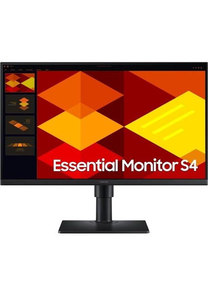 Samsung 24” Essential S4 LS24D400GAUXUF 5ms 100hz Vesa 2xhdmı Displayport Pivot Monitör