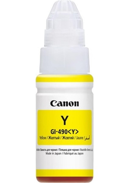 Canon GI-490Y Yellow Sarı Şişe Mürekkep G1411-2411-3411-4411