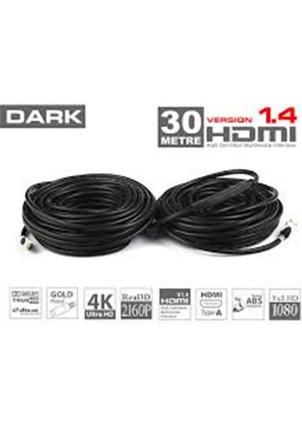 Dark Dk Hd CV14L3000A 30MT HDMI V1.4 3D Led-Lcd-Ps3 Kablo