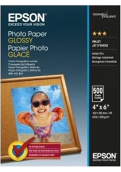 Epson 10X15 200GRAM 500'LÜ Fotoğraf Kağıdı S042549