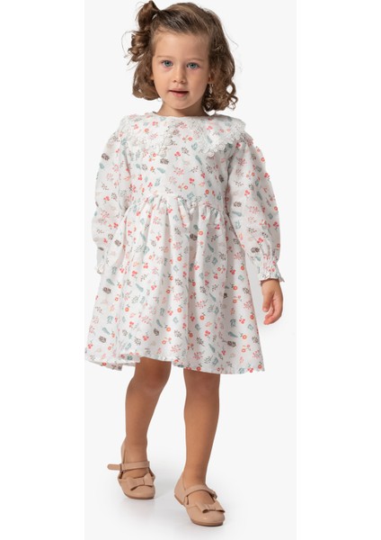 Kız Bebek Elbise Kız Çocuk Elbise Doğum Günü Parti Düğün Uzun Kollu Astarlı Pamuk Elbise modelleri