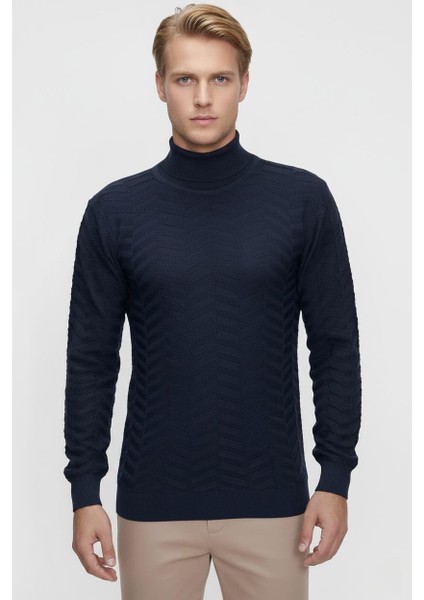 Tr 836 Lacivert Balıkçı Triko indirimleri