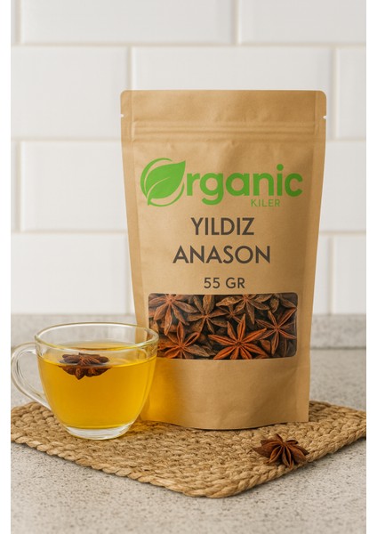 Yıldız Anason 55 gr | Elenmiş ve Doğal | Aromatik Baharat & Çay | %100 Organik Yıldız Anason