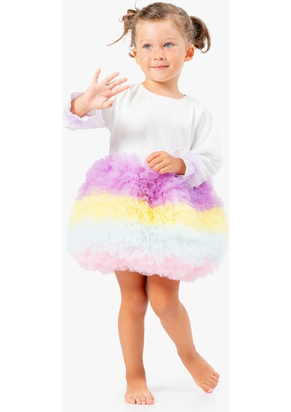 Kız Bebek Elbise Kız Çocuk Elbise Doğum Günü Parti Düğün Tütü Tüllü Uzun Kollu Astarlı Elbise modelleri