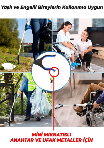 Çöp Toplama Aparatı Kıskacı ve Yaşlı Engelli Uzanma Kıskacı - Çubuk Atık Yaprak Izmarit Toplama fiyatları