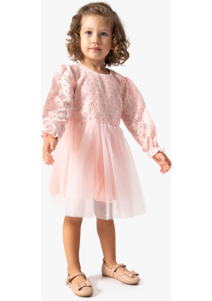 Kız Bebek Elbise Kız Çocuk Elbise Doğum Günü Parti Düğün Tütü Tüllü Uzun Kollu Astarlı Elbise fiyatları