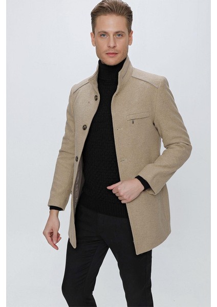 Plt 081 Bej Klasik Palto