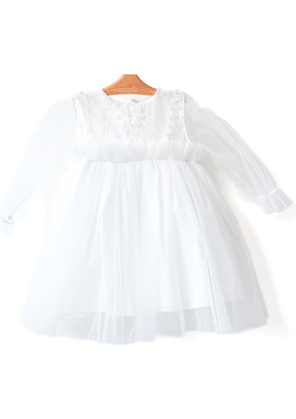 Kız Bebek Elbise Kız Çocuk Elbise Doğum Günü Parti Düğün Elbise Uzun Kollu astarlı elbise fırsatları
