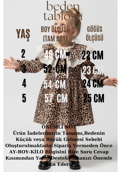 Kız Bebek Elbise Kız Çocuk Elbise Leopar Doğum Günü Parti Düğün Özel Gün Uzun Kol Astarlı elbise fiyatları