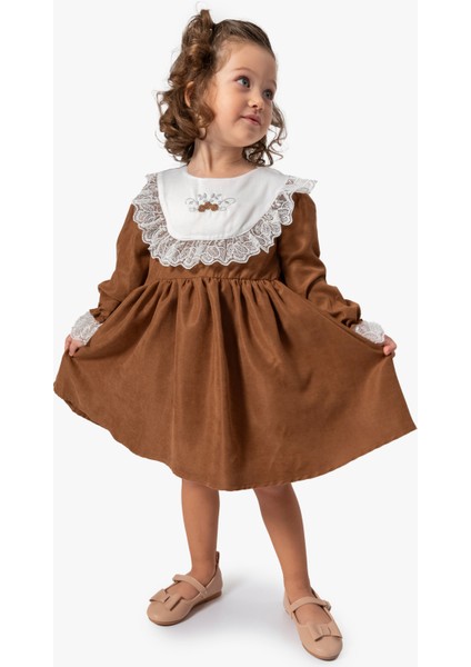 Kız Bebek Elbise Kız Çocuk Elbise Doğum Günü Parti Düğün Uzun Kollu Astarlı Elbise fiyatları