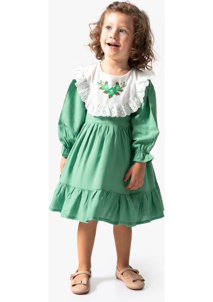 Kız Bebek Elbise Kız Çocuk Elbise Doğum Günü Parti Düğün Uzun Kollu Astarlı Elbise fiyatları