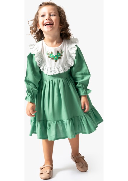 Kız Bebek Elbise Kız Çocuk Elbise Doğum Günü Parti Düğün Uzun Kollu Astarlı Elbise modelleri