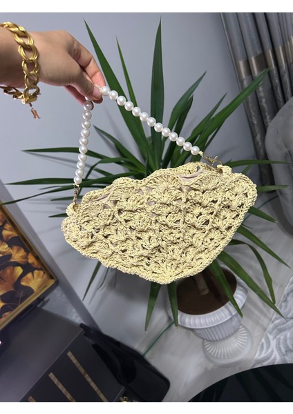 El Örgüsü Kağıt Ip Midye Çanta fiyatları