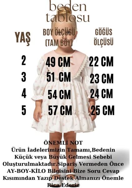 Kız Bebek Elbise Kız Çocuk Elbise Yakalı Doğum Günü Parti Düğün Özel Gün Uzun Kol Astarlı elbise fiyatları