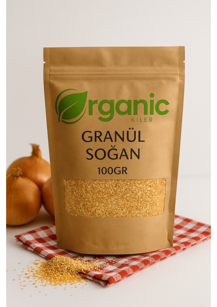 Granül Soğan Tozu 100 gr – Doğal Katkısız & Koruyucusuz