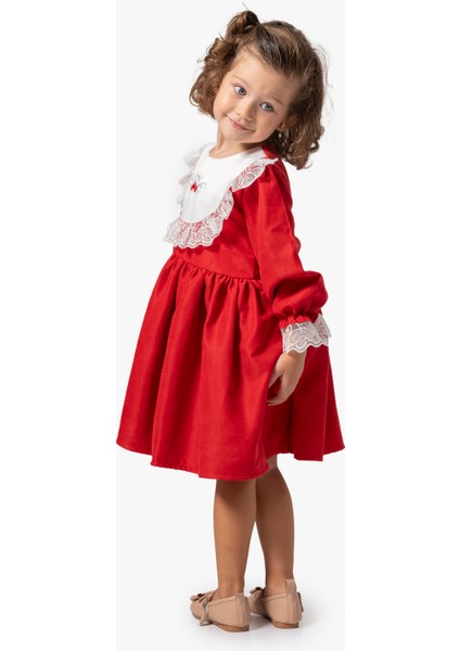 Kız Bebek Elbise Kız Çocuk Elbise Doğum Günü Parti Düğün Uzun Kollu Astarlı Elbise modelleri