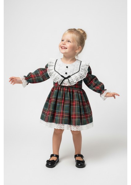 Kız Bebek Elbise Kız Çocuk Elbise Doğum Günü Parti Düğün Özel Gün Uzun Kol Astarlı elbise indirimleri