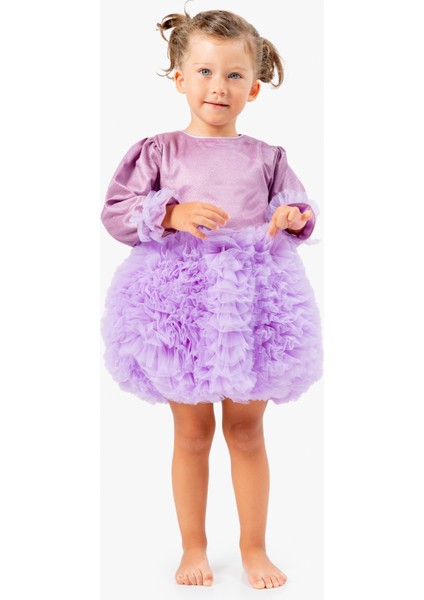 Kız Bebek Elbise Kız Çocuk Elbise Doğum Günü Parti Düğün Tütü Tüllü Uzun Kollu Astarlı Elbise fiyatları