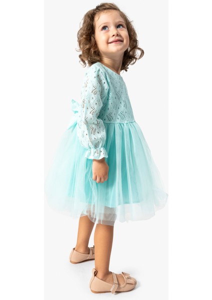 Kız Bebek Elbise Kız Çocuk Elbise Doğum Günü Parti Düğün Tütü Tüllü Uzun Kollu Astarlı Elbise fiyatları