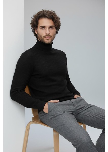 Tr 836 Siyah Balıkçı Triko