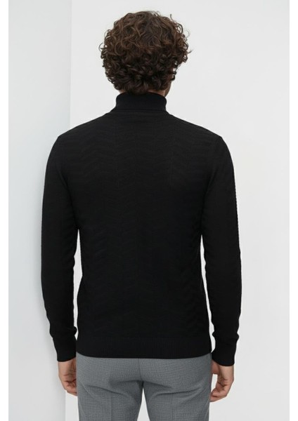 Tr 836 Siyah Balıkçı Triko