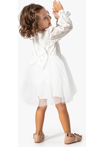 Kız Bebek Elbise Kız Çocuk Elbise Doğum Günü Parti Düğün Tütü Tüllü Uzun Kollu Astarlı Elbise modelleri