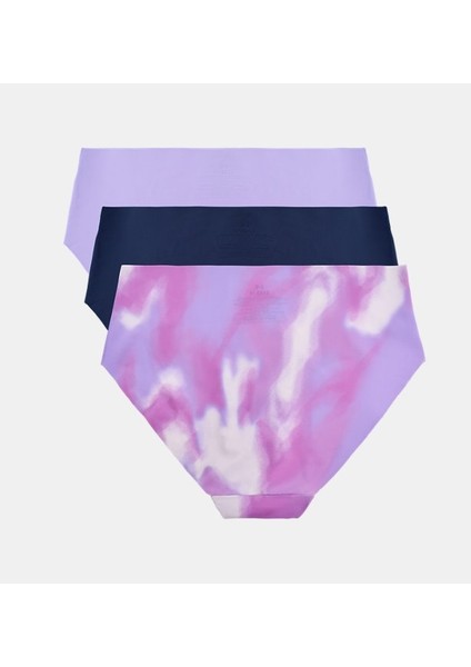 Kadın Ua Pure Stretch No Show Hipster-Print 3'lü Paket Iç Giyim 1383896-575 fırsatları