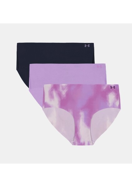 Kadın Ua Pure Stretch No Show Hipster-Print 3'lü Paket Iç Giyim 1383896-575 indirimleri
