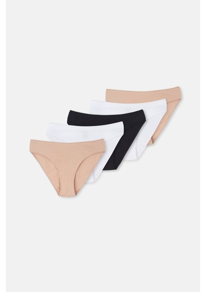 Kadın Pamuklu Renkli 5’li Paket Izsiz Külot 5115KC