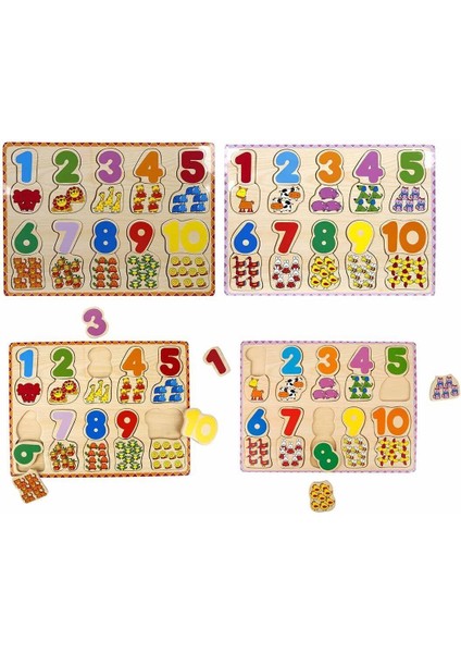 1006609 Tahta Bultak Rakamlar Hayvanlı indirimleri