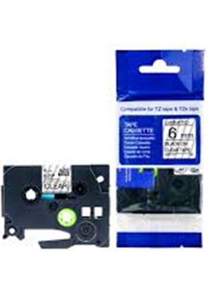 Krt-Muadil AZE-111 6 mm Şeffaf Üzerine Siyah Lamina 8 Metre